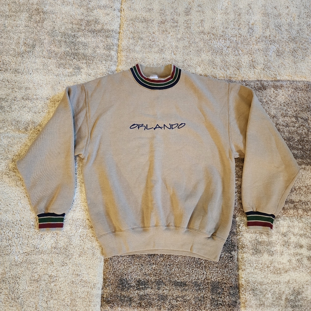 Vintage Jerzees Super Sweats Orlando Sweatshirt Made In USA Men’s Medium